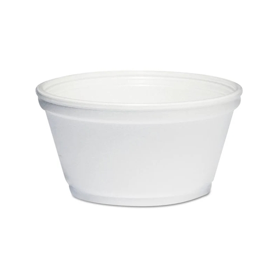 Dart Takeout Containers, 8 oz, Squat, Insulated Foam, 50 EABG