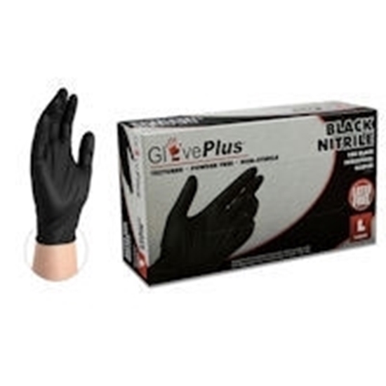 GlovePlus Industrial Black Nitirle Gloves, 5-6 Mil, 2XL