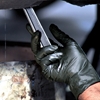 Industrial Black Nitrile Gloves in Use