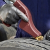 Industrial Black Nitrile Gloves in Use