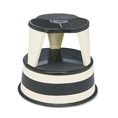 Kik-Step Steel Step Stool, Sand, 350 lb cap, 16" dia. x 14 1/4h