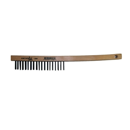 Anchor carbon steel curved handle brush