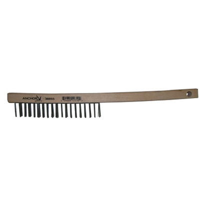 Anchor stainless steel curved handle brush