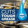 dirty pans with dawn dish soap