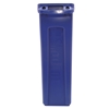 Picture of Trash Can, Recycling Container, Rubbermaid® Commercial Slim Jim , w/Venting Channels, Plastic, 23gal, Blue