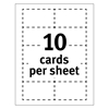 Picture of Avery® Clean Edge Business Cards, Laser, 2 x 3 1/2, White, 1000/Box