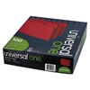 Picture of File Folders, 1/3 Cut One-Ply Top Tab, Letter, Red/Light Red, 100/Box