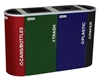 Picture of Trash Can, Recycling Receptacle, Ex-Cell Kaleidoscope Collection , 24gal, Royal Blue (EXCRCKDSQCRYX)