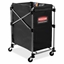 Picture of Cart, Housekeeping, Laundry, Clothes, Collapsible , X-Cart, Steel, Four Bushel , Black/Silver