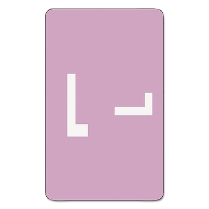 Letter L, Alpha-Z Color-Coded Second Letter Labels, Lavender, 100/Pack