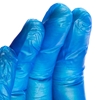 Zoom View of FIngertips of Industrial Vinyl Gloves 