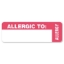White Medical Labels for Allergy Warnings 