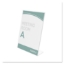 Superior Image Slanted Desk Sign Holder, Plastic, 8 1/2 x 11 Insert, Clear