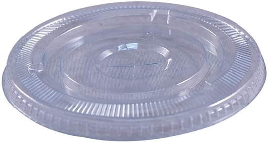 Picture of Lid, Flat, Straw Slot, Fits  32 oz PET, Empress, 50 EA/SL