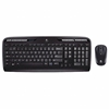 MK320 Wireless Desktop Set, Keyboard/Mouse, USB, Black